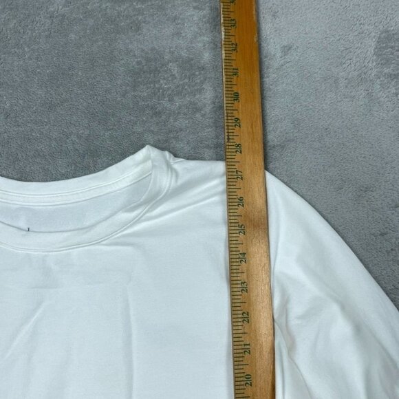 D&Co Active Womens Long Sleeve Top With Pockets White LP a0844 - Picture 2 of 7